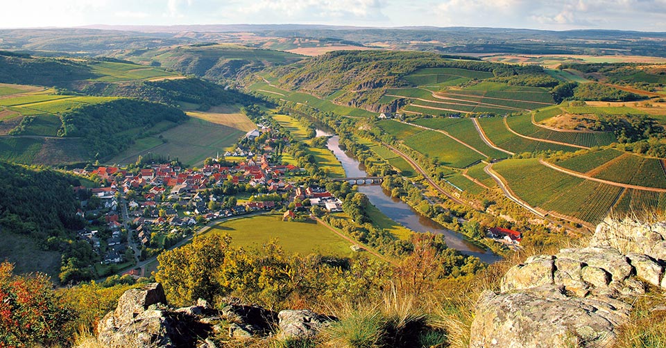 Weinberge rund um Oberhausen an der Nahe